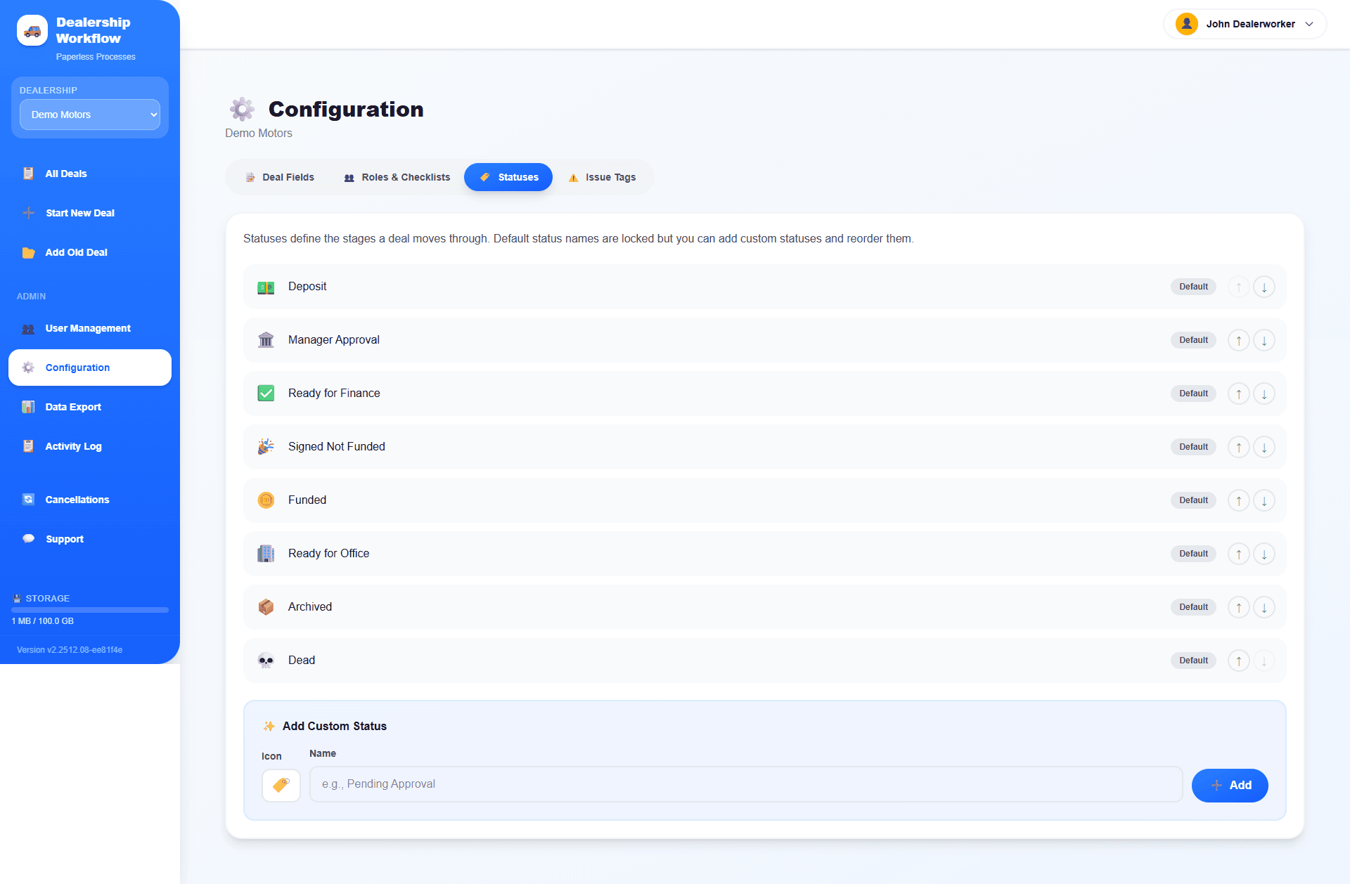 Configuration Screenshot