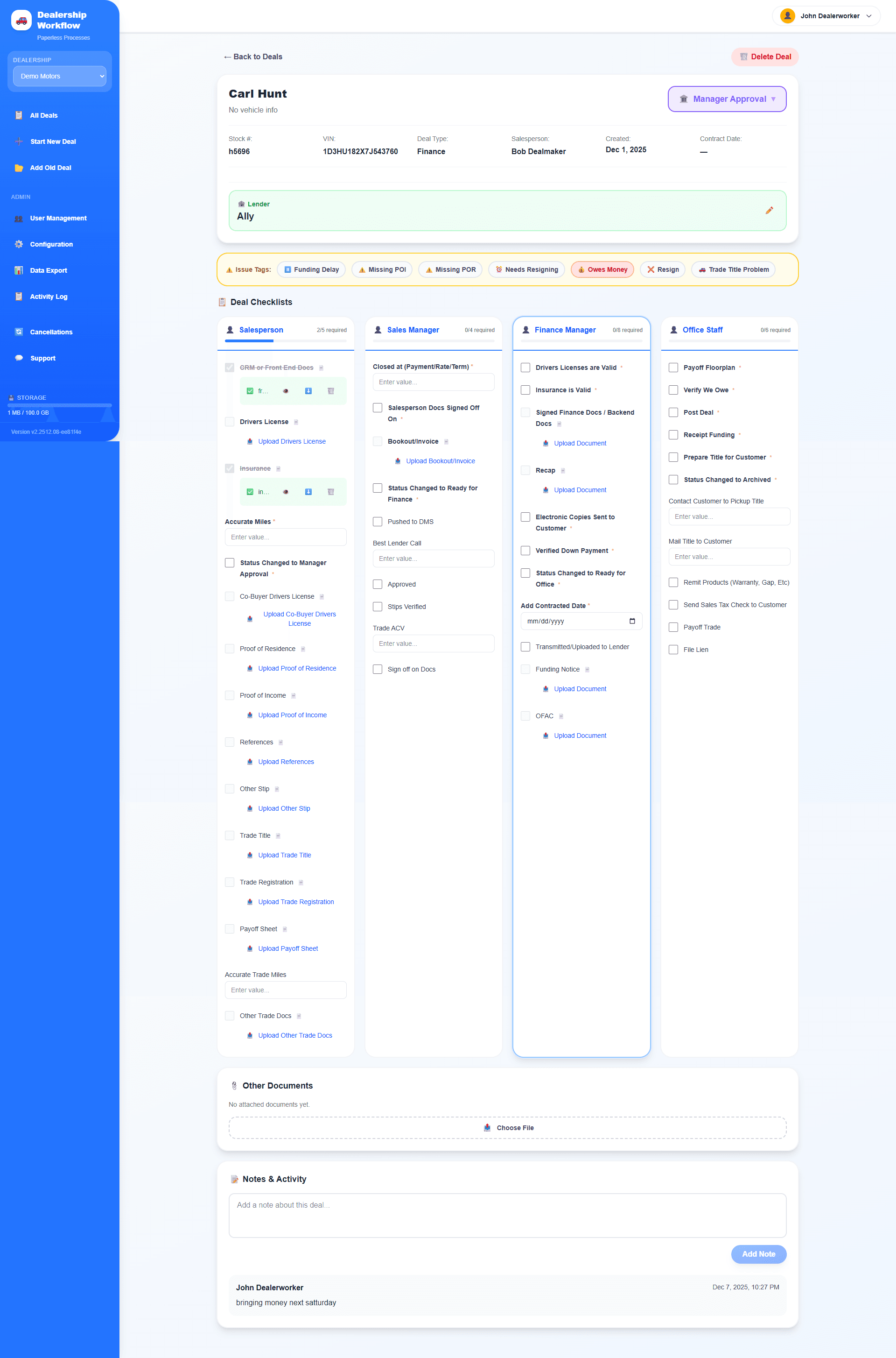 Deal View Screenshot